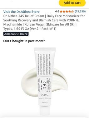Dr. Althea 345 Relief Cream Facial Moisturizer